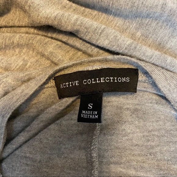 Active Collections Gray 3/4 Sleeve Scoop Neck Long Tunic Women’s Size Small - Picture 6 of 6